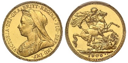 1900 Melbourne gold Proof Sovereign