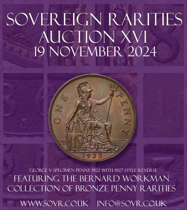 Sovereign Rarities E-Sylum ad Auction 16c