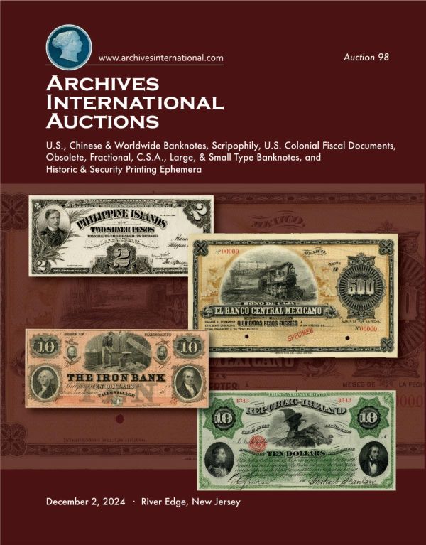 Archives International Sale 98 cover front