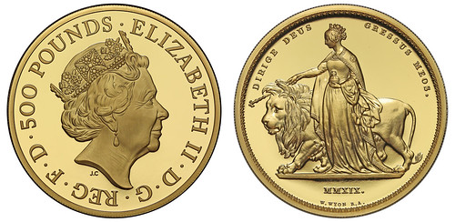 SR Auction XV Lot 260 Elizabeth II gold Una and Lion