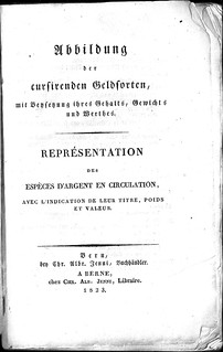 1823 Swiss cambist title page