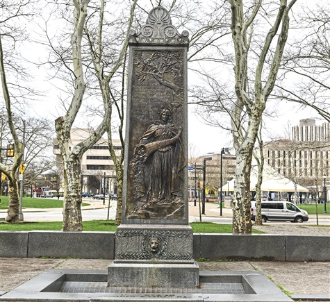 Christopher Magee fountain by Augustus Saint-Gaudens