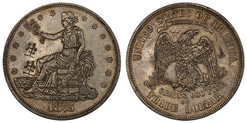 1875-CC chopmarked trade dollar