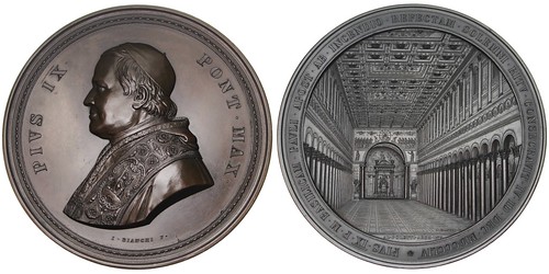 Pope Pius IX St. Paul Basilica medal