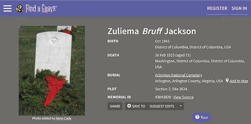 Zuleima Bruff Jackson FindaGrave