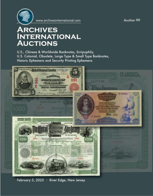 Archives International Sale 99 cover front