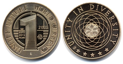 United Future World Currency test coin