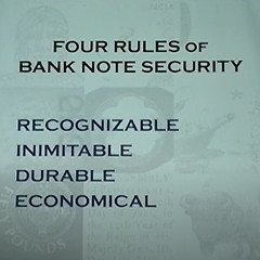 Four rules of banknote security