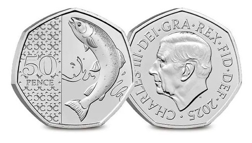 2025 Great Britain Salmon Fifty Pence