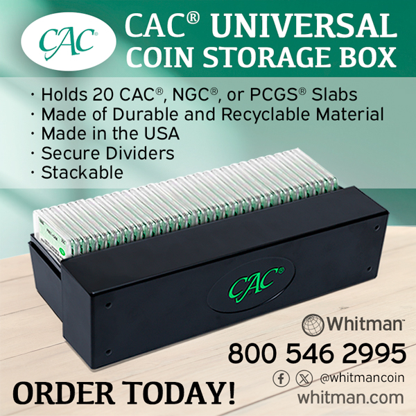 Whitman E-Sylum ad 2025-02 CAC Storage Box