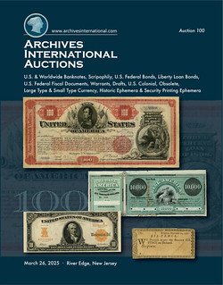 Archives International Sale 100 cover front