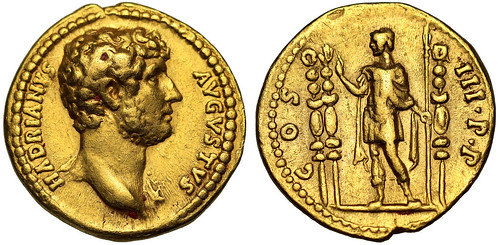 Sovereign Rarities Auction XVII Lot 001 Hadrian gold Aureus