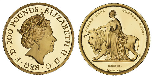 Sovereign Rarities Auction XVII Lot 324 Elizabeth II 2019 gold proof 2oz Una and the Lion