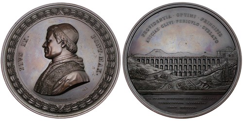 Pope Pius IX Albano-Ariccia Bridge medal