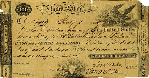 AIA Auction 100 Lot 308 1814 U.S. Treasury Note, $100