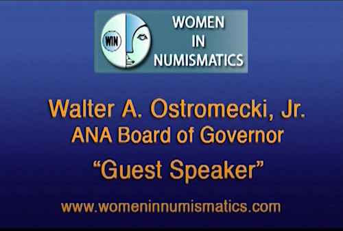 women in numismatics Walter Ostromecki title card