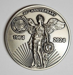 FCC 60th anniversary medal nickel silver reverse