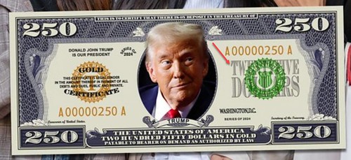 Trump $250 bill error note 2