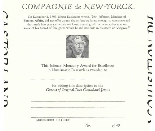 Castorland certificate