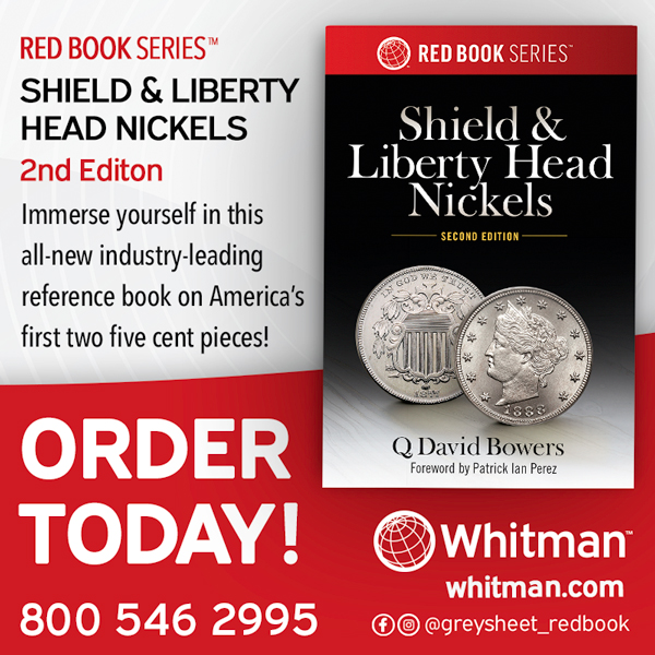 Whitman E-Sylum ad 2025-06 Nickels