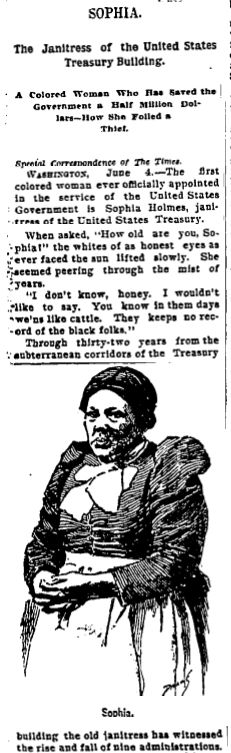 Sophia Holmes 1893-06-11 article