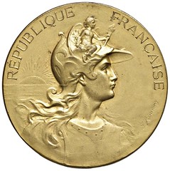 1912 France International Exhibition of Economics Medal