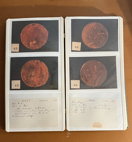SS Central America Photo album from lab experiments, c. 1990