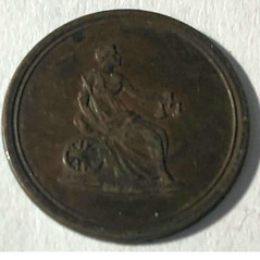Columbia Farthing token reverse