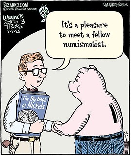 Bizarro Fellow Numismatist cartoon