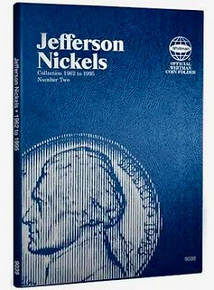 Jefferson nickels Whitman folder