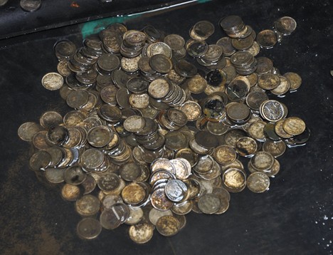 SS Central America Purser's safe dimes