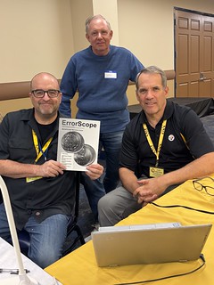 Diary 2025-10 Pittsburgh PAN Show CONECA table Greg Bennick Wayne Homren Jim Zimmerman
