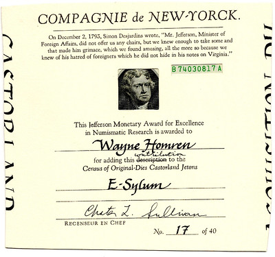 Castorland  Jefferson award front