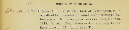 Isaac Wood Sale Chowder Market Club Token lot description