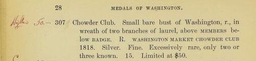 Isaac Wood Sale Chowder Market Club Token lot description
