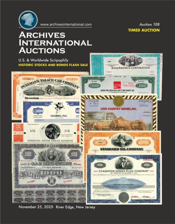 Archives International Sale 108 cover front