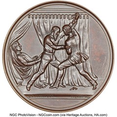 Heritage: Certified Tokens & Medals Item 6 Reverse (1873) George F. Robinson Mint Medal, Julian-PE-27, MS64 Brown NGC.jpg