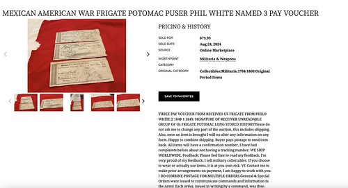 Frigate Potomac checks