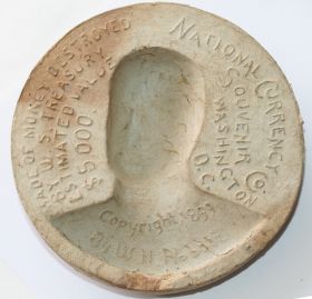 High-relief macerated currency Admiral Dewey medal reverse 280