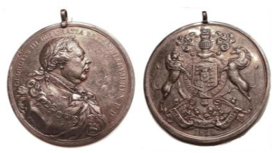 Fake Large-Size 1814 George III Indian Chief medal