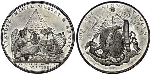 Numismagram Medal Selections: December 7, 2025 Item 3 Obverse 103277 | GREAT BRITAIN. Battle of the Nile white metal Medal.jpg