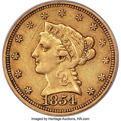 Heritage: 1804 Class Iii Dollar At Fun Item 2 Obverse 1854-S $2 1/2 XF45 PCGS. CAC.jpg