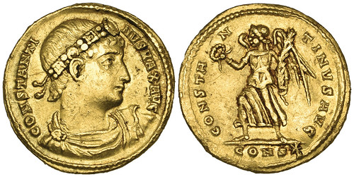Morton and Eden 2026-10 Auction, Lot 001 solidus of Constantine the Great