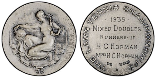 Numismagram Medal Selections: September 20, 2026 Item 3 Obverse 103565 | GREAT BRITAIN & AUSTRALIA. Wimbledon/Harry Hopman silver Award Medal.jpg