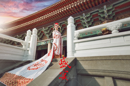 中式新娘,中式婚紗,旗袍婚紗,中國風婚紗,龍鳳褂,秀禾服,中式禮服,武媚娘