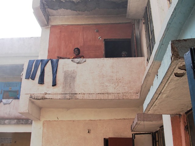 "The people from slums in Indore were forcefully evicted and were asked to move to the poorly constructed BSUP flats at Bhuri Tekri, Panchsheel Nagar and Buddha Nagar in 2015-2016. Who will take the responsibility if the building falls in the next two years?" asks 64-year-old Yashoda Bai Arabore, a resident of Bhuri Tekri.