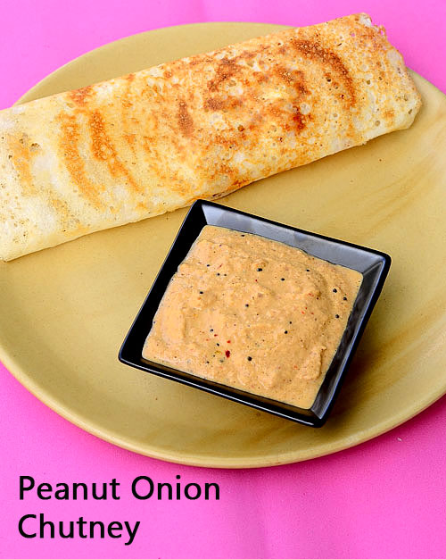 Peanut onion chutney