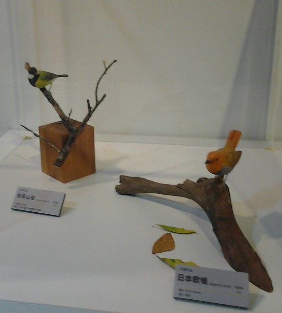 2973野鳥生態木雕