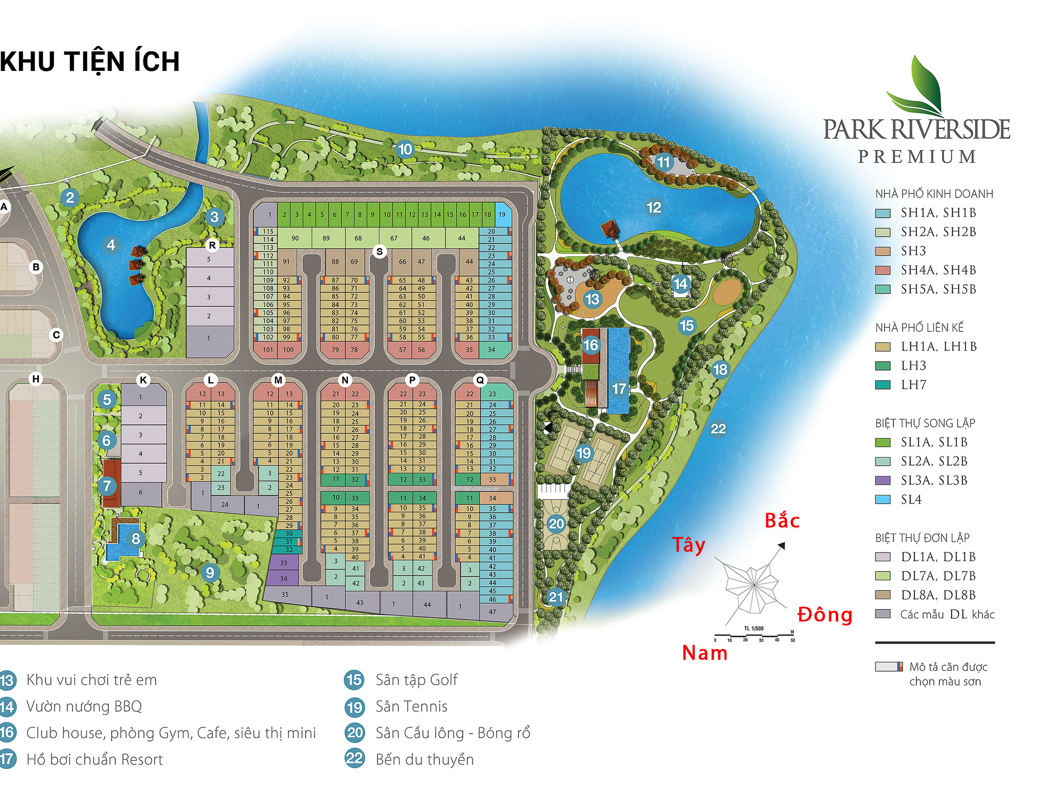 Bảng giá Biệt thự cao cấp Villa Park và Park Riverside Premium 5