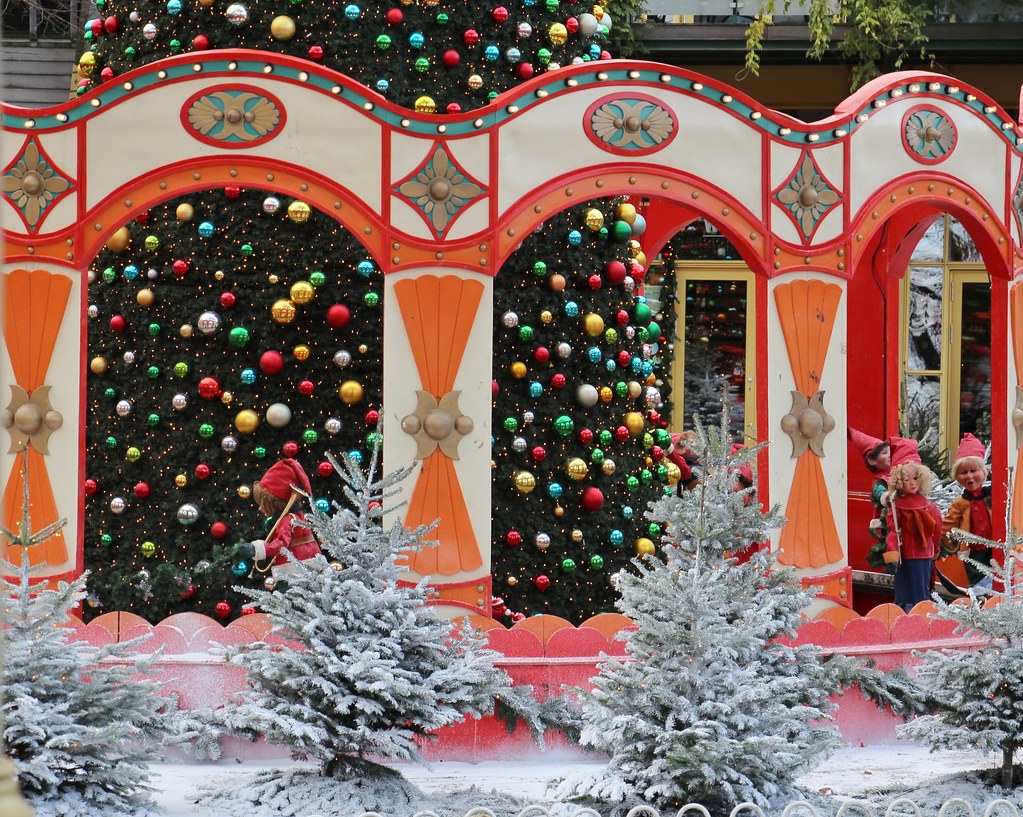 Tivoli Gardens, Christmas, Copenhagen Denmark